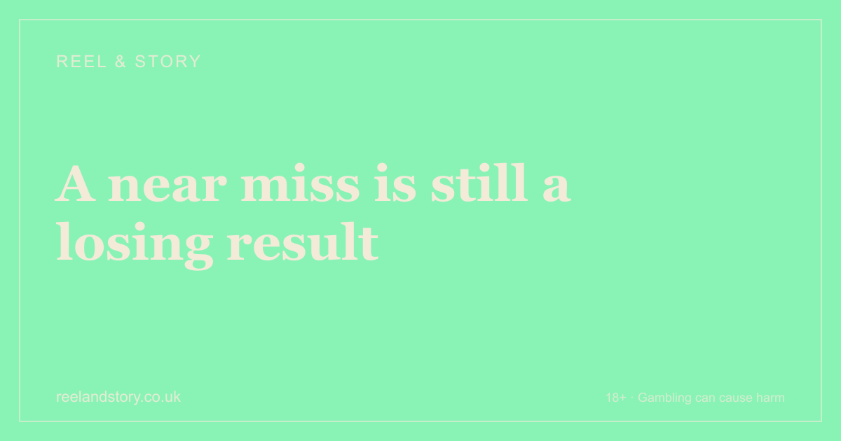 Title card reading “Near misses: what the standard says and what a session shows”